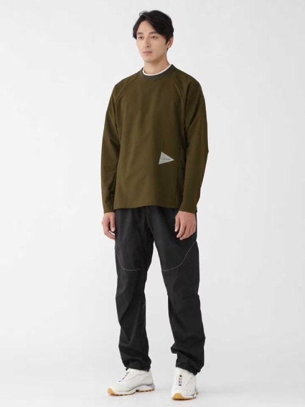 hybrid base layer LS shirt #khaki [5743164072] ｜andwander