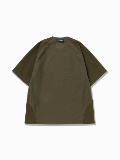 Women's hybrid base layer SS shirt #khaki [5743164073] ｜andwander