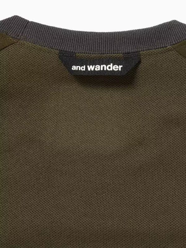 Women's hybrid base layer SS shirt #khaki [5743164073] ｜andwander