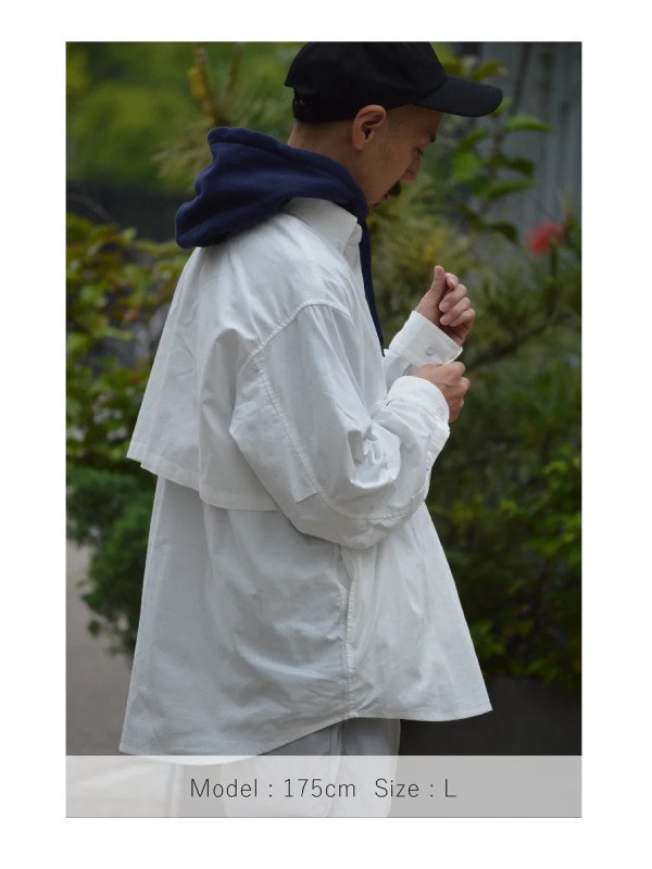 HIKE&BIKE CAVE SHIRTS #White [PS231005]｜PAPERSKY WEAR