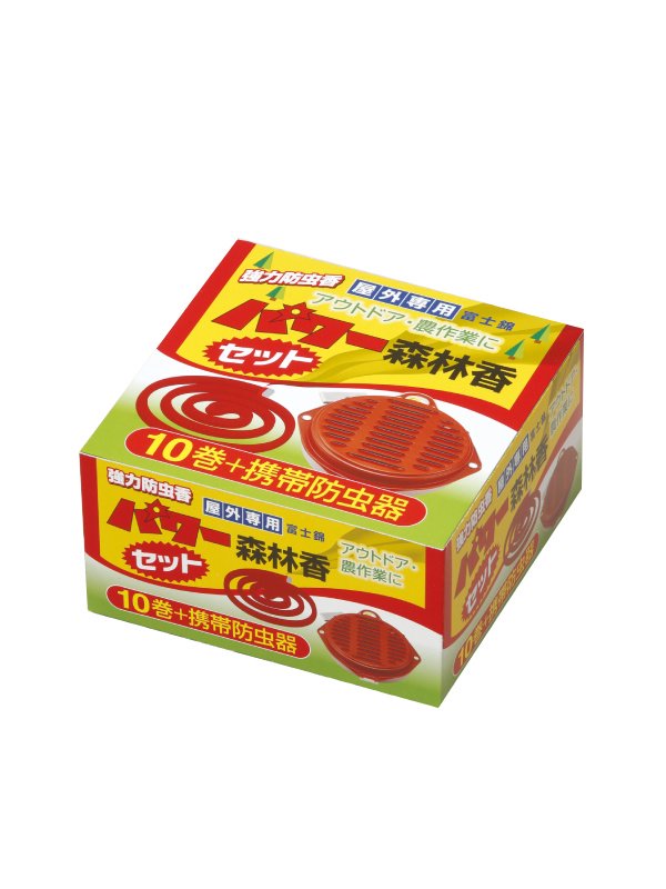 パワー森林香10巻 携帯防虫器セット [01113]｜モチヅキ
