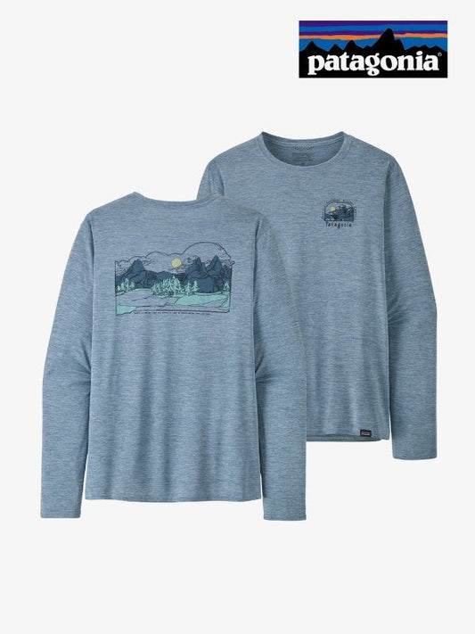 Men's Long Sleeved Capilene Cool Daily Graphic Shirt Lands #LFBX [45160] ｜patagonia