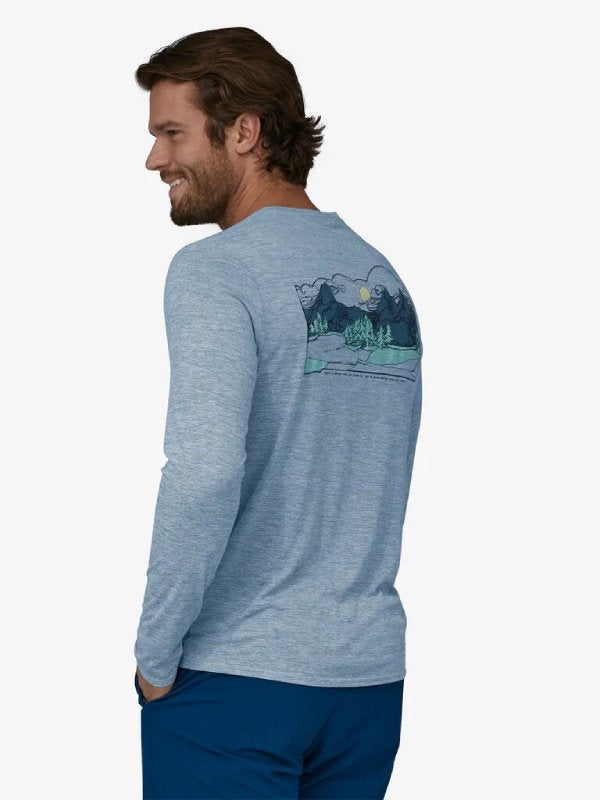 Men's Long Sleeved Capilene Cool Daily Graphic Shirt Lands #LFBX [45160] | Patagonia