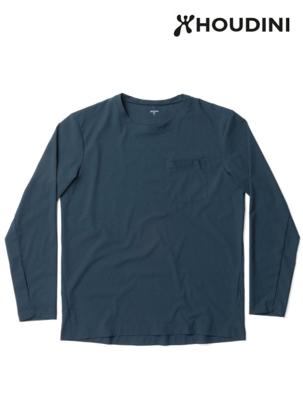 Men's Cover Crew #Blue Illusion [258694]｜HOUDINI