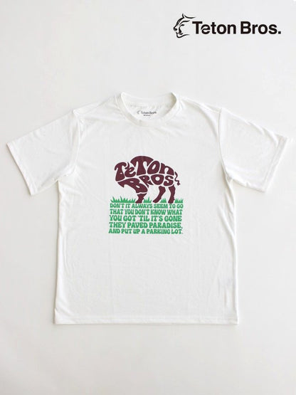 TB Buffalo Tee (Men) #White [TB231-81M] ｜Teton Bros.