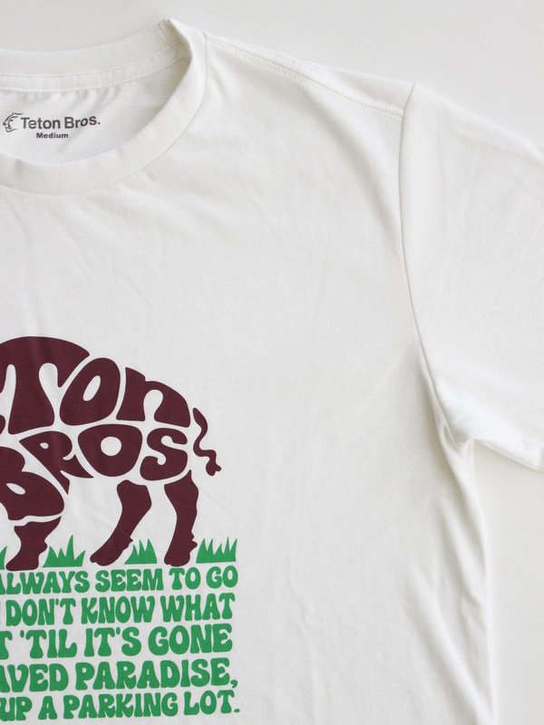 TB Buffalo Tee (Men) #White [TB231-81M] ｜Teton Bros.