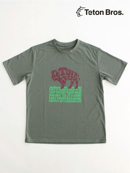 TB Buffalo Tee (Men) #Green Gray [TB231-81M] ｜Teton Bros.