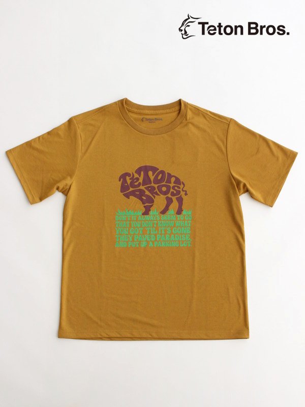 TB Buffalo Tee (Men) #Yellow [TB231-81M] ｜Teton Bros.