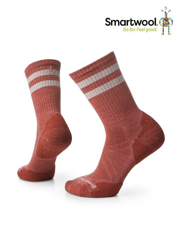 メンズ アスレチック ストライプ クルー #ダスティシダー [SW7013100100]｜Smartwool