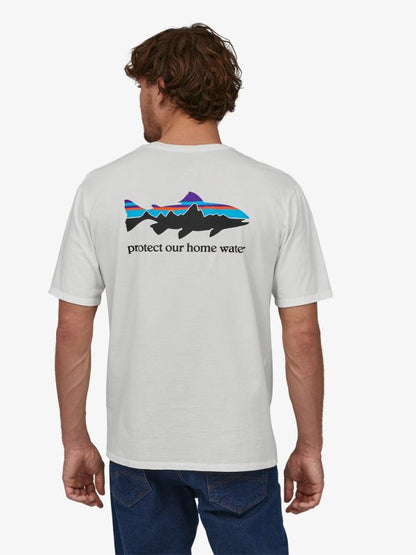 Men's Home Water Trout Organic T-Shirt #WHI [37547] | Patagonia