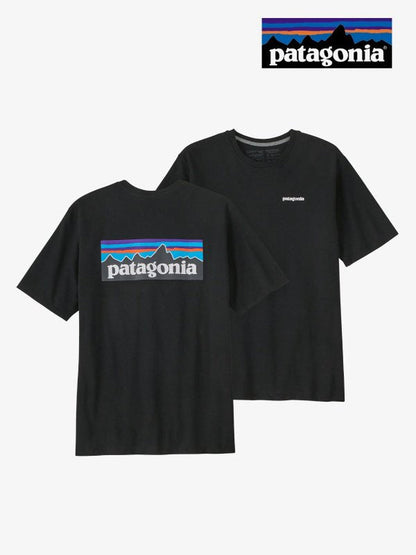 Men's P-6 Logo Responsibili-Tee #BLK [38504] | Patagonia