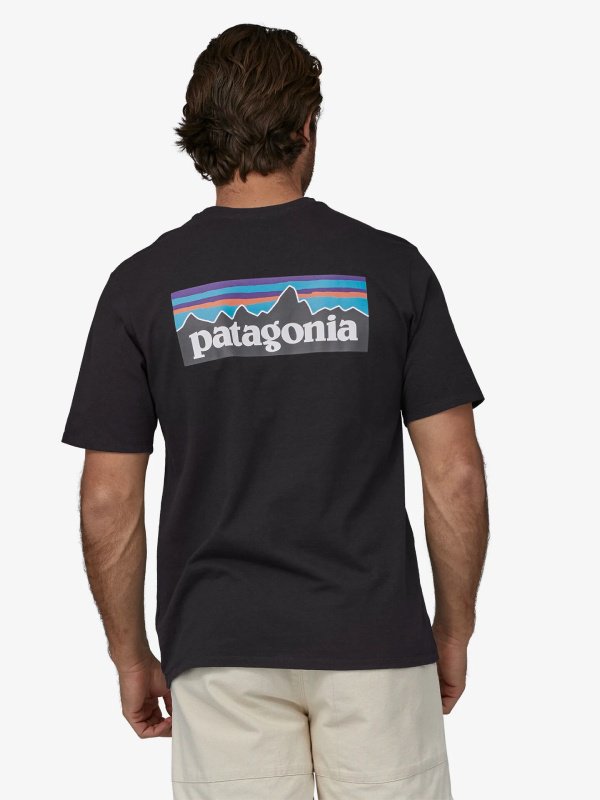 Men's P-6 Logo Responsibili-Tee #BLK [38504] ｜patagonia