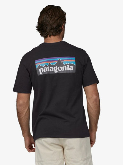 Men's P-6 Logo Responsibili-Tee #BLK [38504] | Patagonia