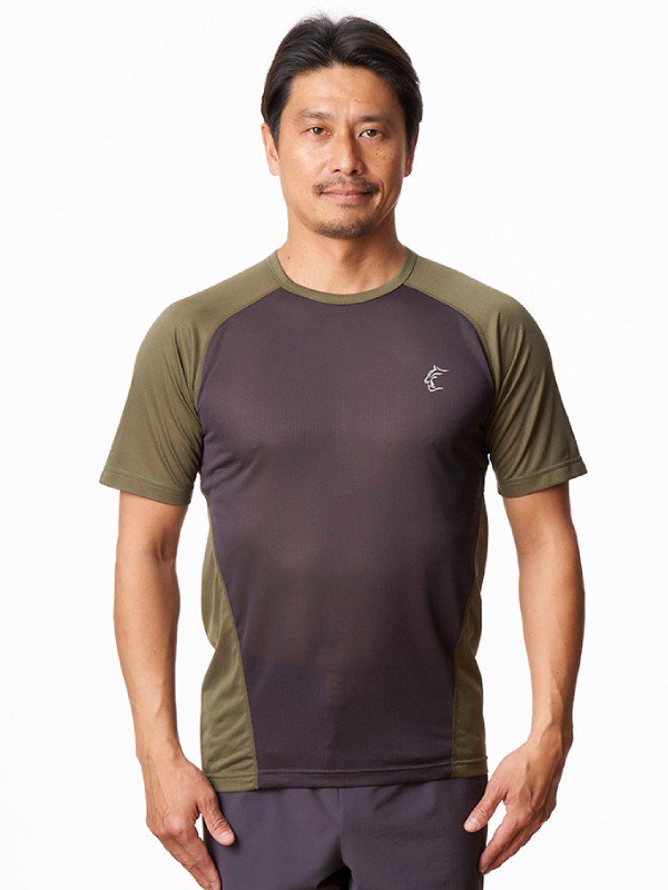 ELV1000 S/S Tee (Men) #Gunmetal/Avocado [TB231-46M] ｜Teton Bros.