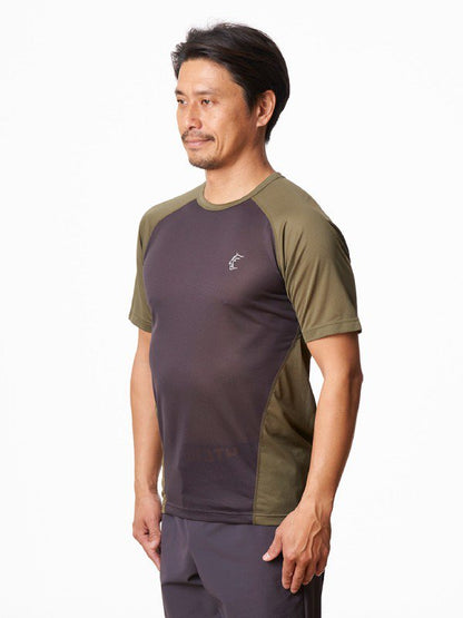 ELV1000 S/S Tee (Men) #Gunmetal/Avocado [TB231-46M] ｜Teton Bros.