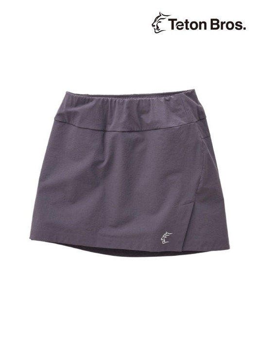 Women's Run Skirt (Women) #Gunmetal [TB231-53W] ｜Teton Bros.