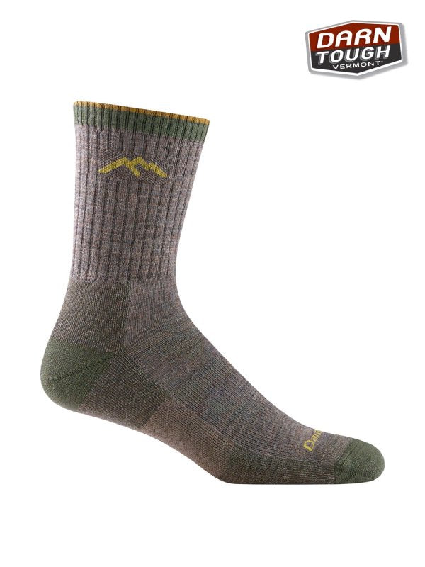 Men's Hiker Micro Crew Midweight with Cushion #Taupe [1944146601300]｜DARN TOUGH