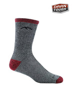 Men's Mountaineering Micro Crew Heavyweight with Full Cushion #Smoke [1944195300300]｜DARN TOUGH