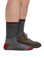 Men's Mountaineering Micro Crew Heavyweight with Full Cushion #Smoke [1944195300300]｜DARN TOUGH