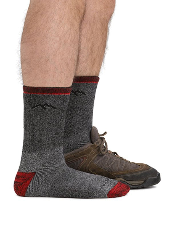 Men's Mountaineering Micro Crew Heavyweight with Full Cushion #Smoke [1944195300300]｜DARN TOUGH