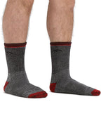 Men's Mountaineering Micro Crew Heavyweight with Full Cushion #Smoke [1944195300300]｜DARN TOUGH