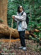 ACTIVE PANTS CIRCLE-MOVA MESH #TOP GRAY [PS231309-1]｜PAPERSKY WEAR