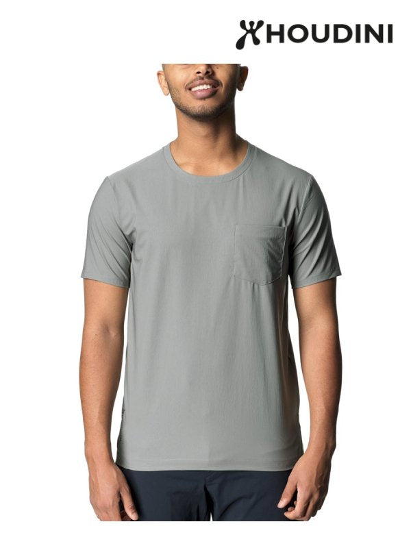 Men's Cover Tee #Geyser Grey [840018]｜HOUDINI