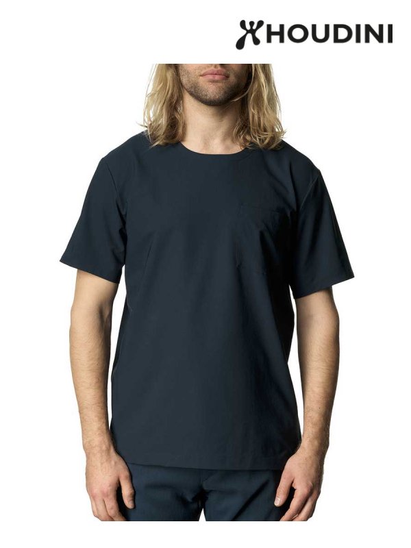 Men's Cover Tee #Blue Illusion [840018]｜HOUDINI