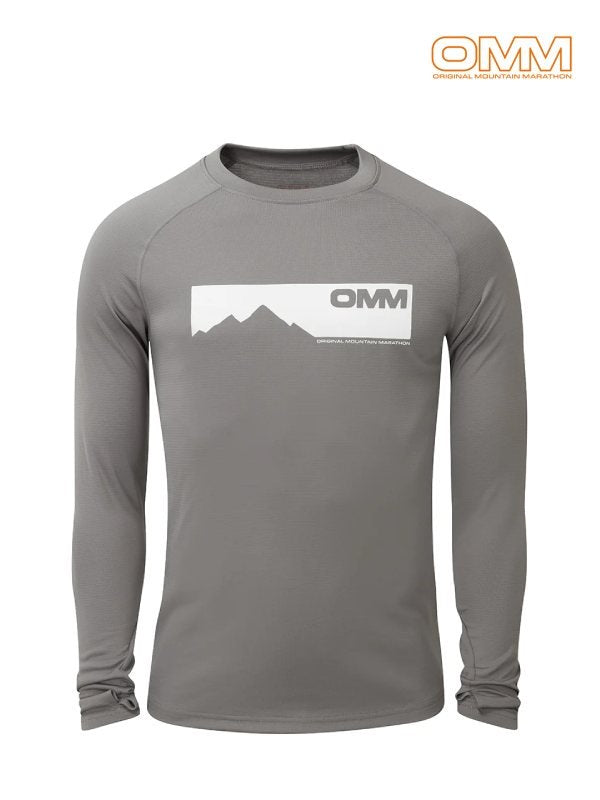 Bearing Tee L/S #Grey Mountains [OC139]｜OMM