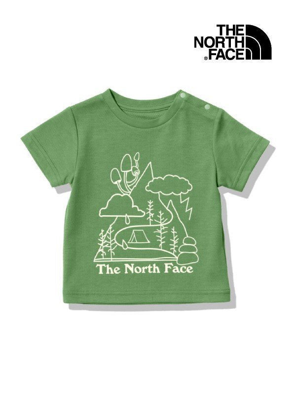 Baby S/S Graphic Tee #DG [NTB32335]｜THE NORTH FACE【Outlet_40】