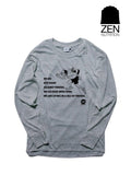 HANAI×ZEN BRING Sea of Viruses LONG T-Shirts 2023 #ヘザーグレー｜ZEN NUTRITION