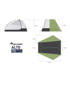 アルトTR2プラステント #グリーン [ST87004001]｜SEA TO SUMMIT【Outlet_30】