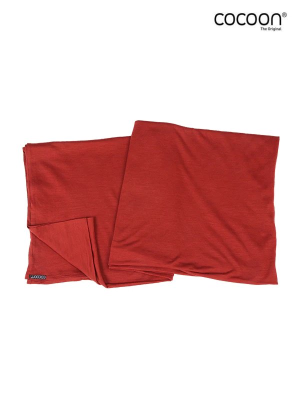 メリノウール／シルクブランケット #ダークテラコッタ [12550043024000]｜COCOON