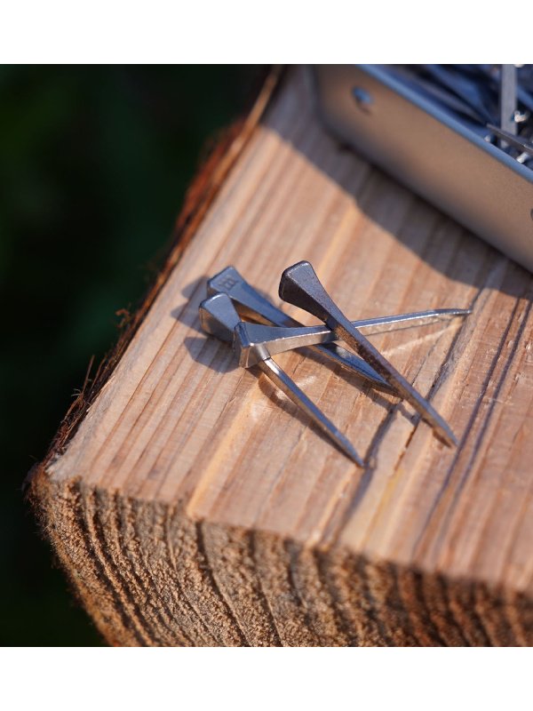 たき火フライパンの釘 10本入 シルバー [4573350729960]｜BushCraft Inc.
