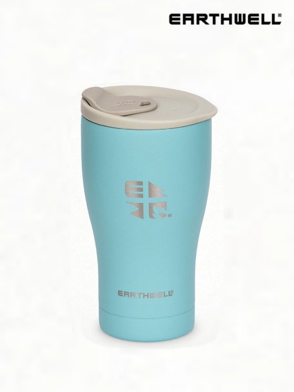 16oz Early Riser Lid Tumbler #Aqua Blue [VT16-ER20-30]｜EARTHWELL【Outlet_30】