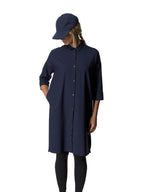 Women's Route Shirt Dress #Blue Illusion [169794]｜HOUDINI