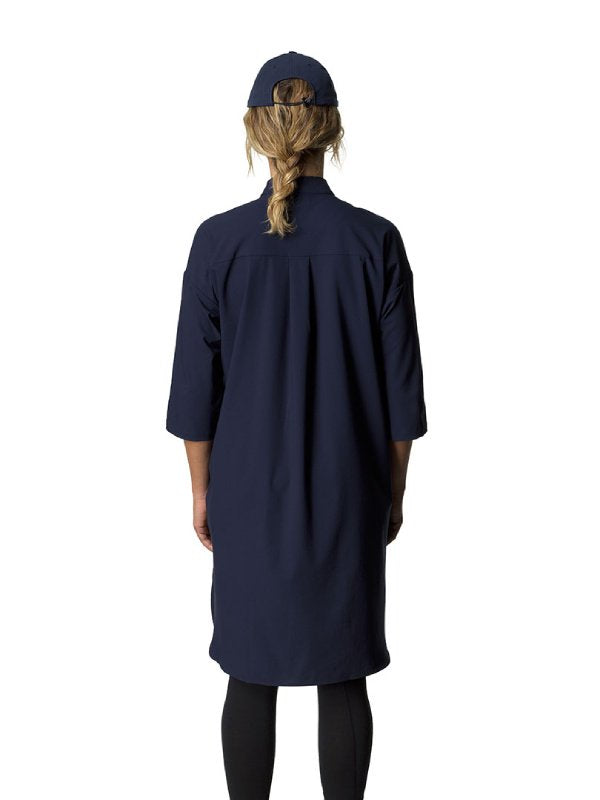 Women's Route Shirt Dress #Blue Illusion [169794]｜HOUDINI