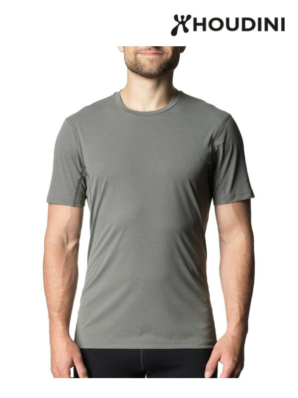 Men's Pace Air Tee #Geyser Grey [860019]｜HOUDINI【Outlet_30】