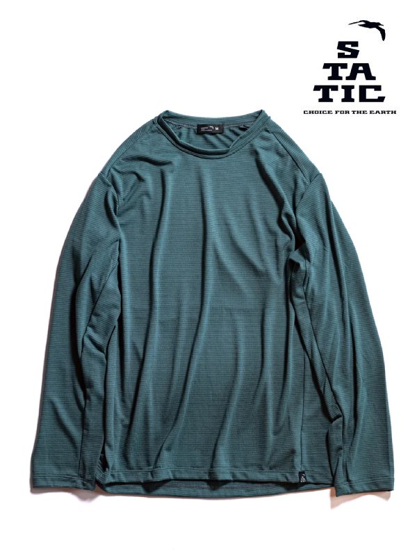 Men's ALL ELEVATION L/S SHIRTS #Blue Green [100423]｜STATIC