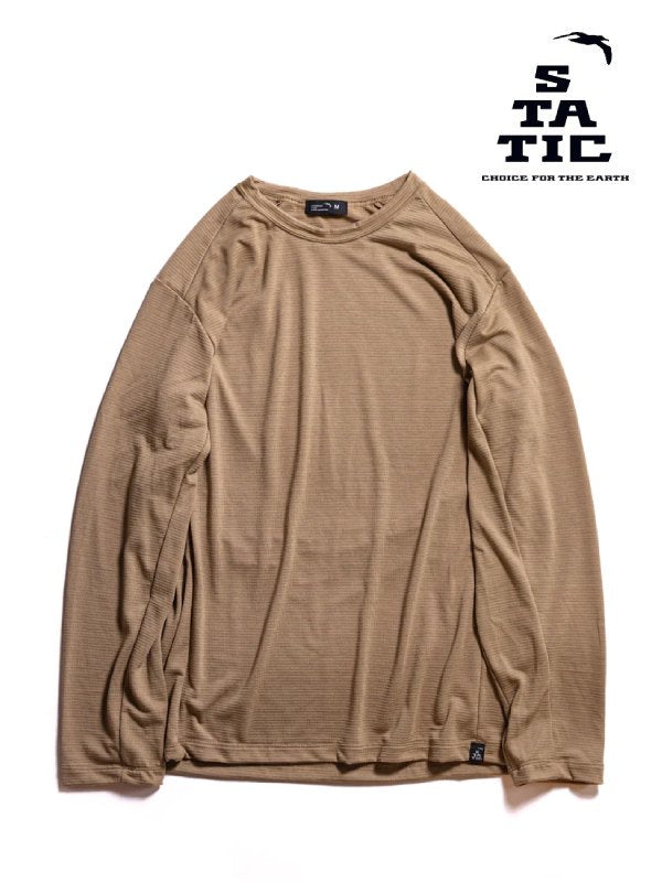 Men's ALL ELEVATION L/S SHIRTS #Beige [100423]｜STATIC