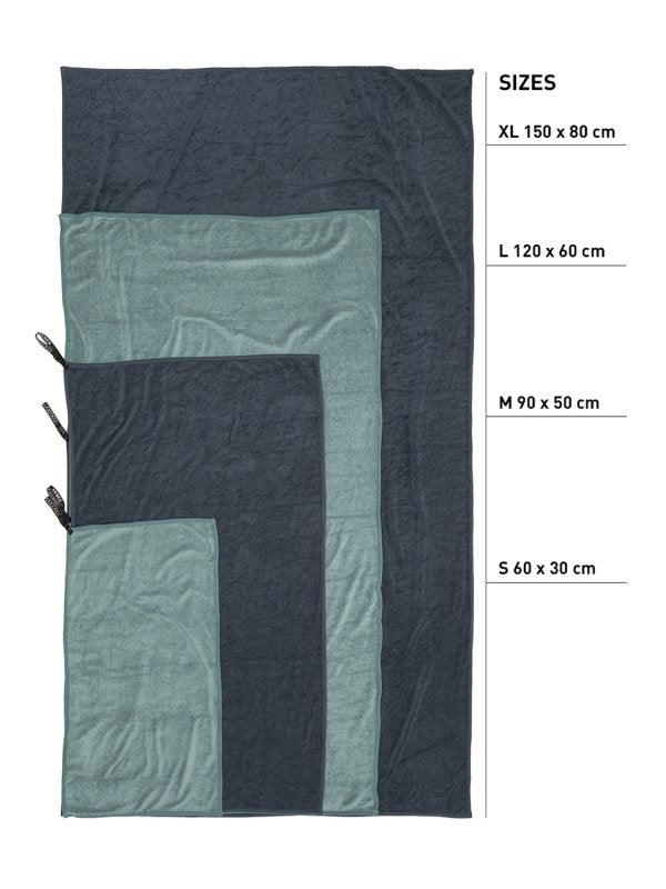 Eco Travel Towel S size #Deep Ocean [12550079012003] | COCOON