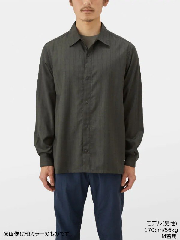 山と道｜ヤマトミチ Merino Shirt (unisex) #Gray Check – moderate