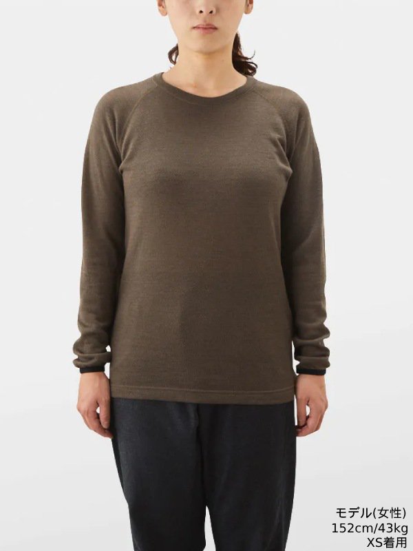 山と道｜ヤマトミチ DF Mesh Merino Long Sleeve (unisex) #Taupe