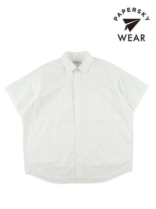 HIKE&BIKE CAVE BIG HALF SHIRTS #WHITE [PS231311-2]｜PAPERSKY WEAR
