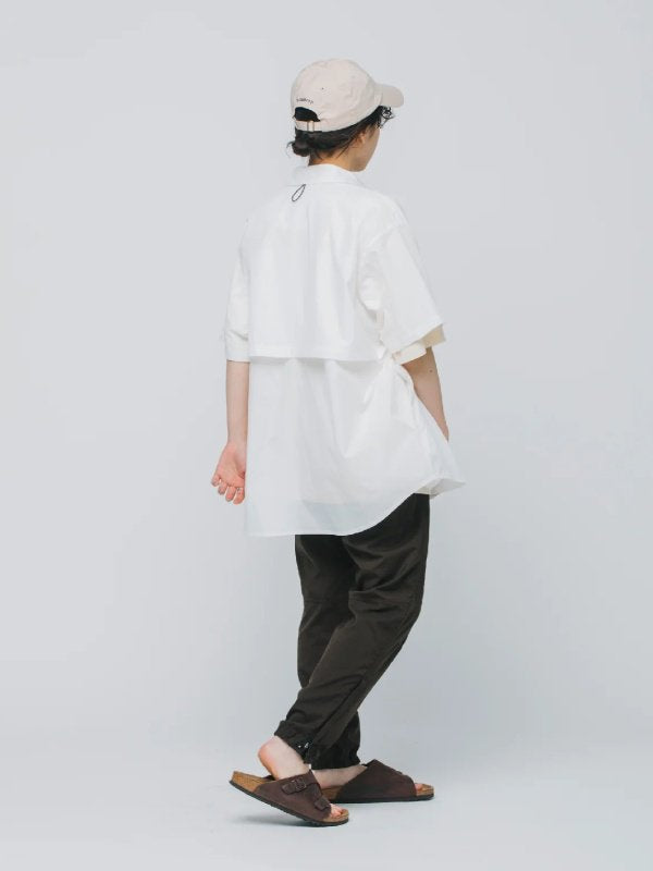 HIKE&BIKE CAVE BIG HALF SHIRTS #WHITE [PS231311-2]｜PAPERSKY WEAR