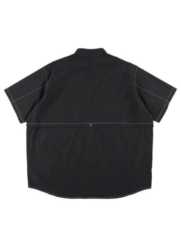 HIKE&BIKE CAVE BIG HALF SHIRTS #BLACK [PS231311-2]｜PAPERSKY WEAR