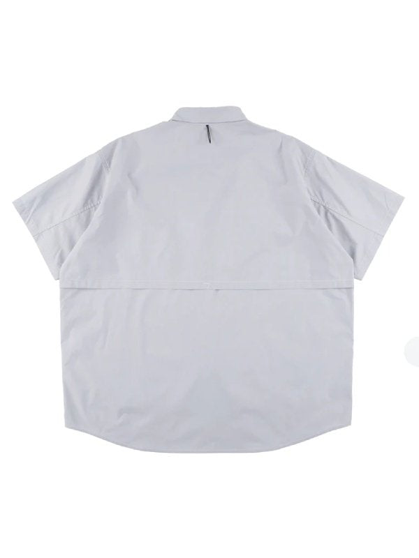HIKE&BIKE CAVE BIG HALF SHIRTS #LIGHTGRAY [PS231311-2]｜PAPERSKY WEAR