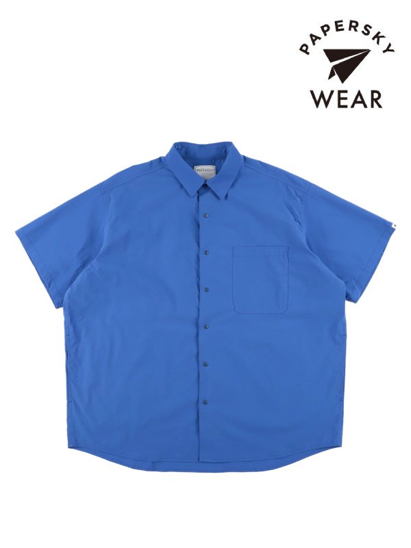 HIKE&BIKE CAVE BIG HALF SHIRTS #BLUE [PS231311-2]｜PAPERSKY WEAR