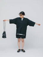 JINBEI HAORI #BLACK [PS231306]｜PAPERSKY WEAR