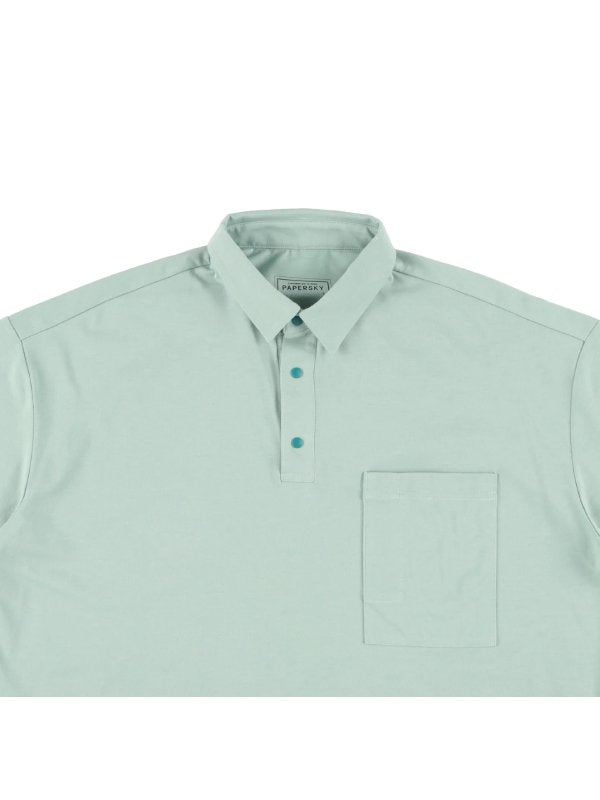 DRY&EASY BIG POLO #TUROQOISE [PS231314]｜PAPERSKY WEAR